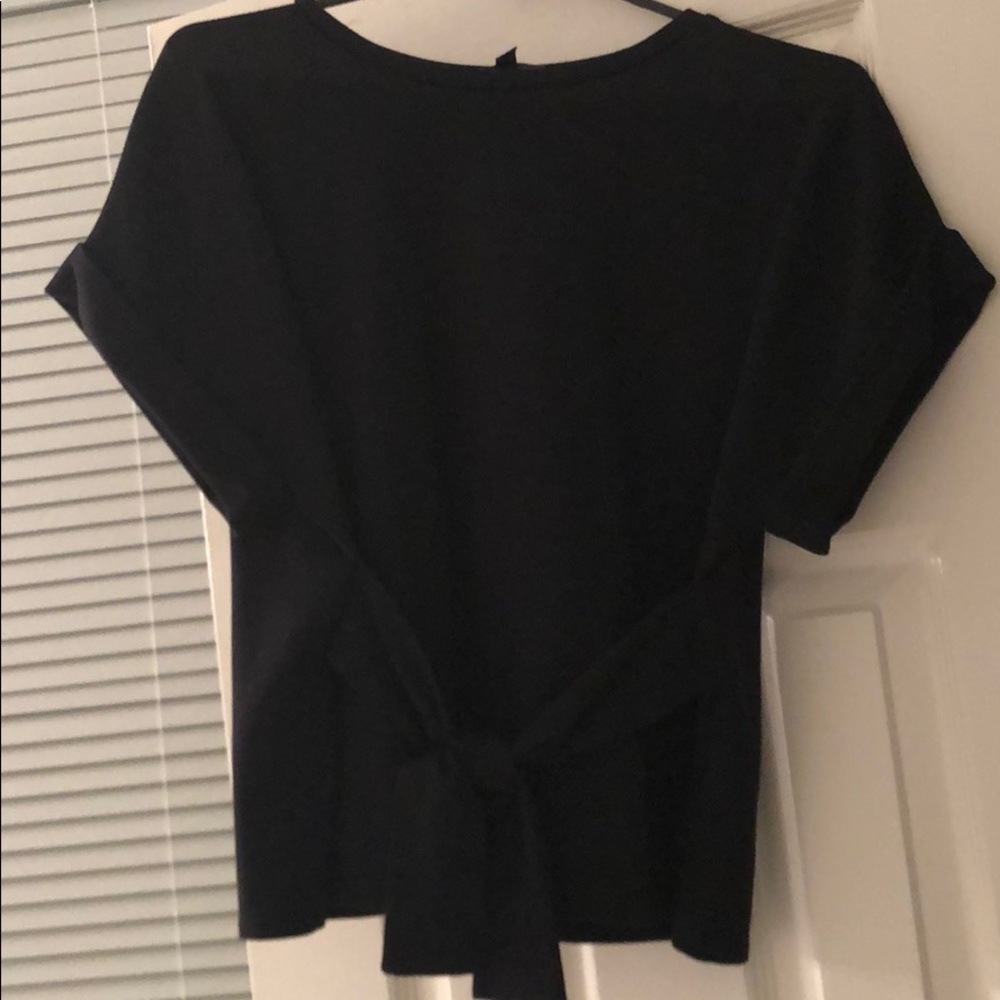Express black tie top